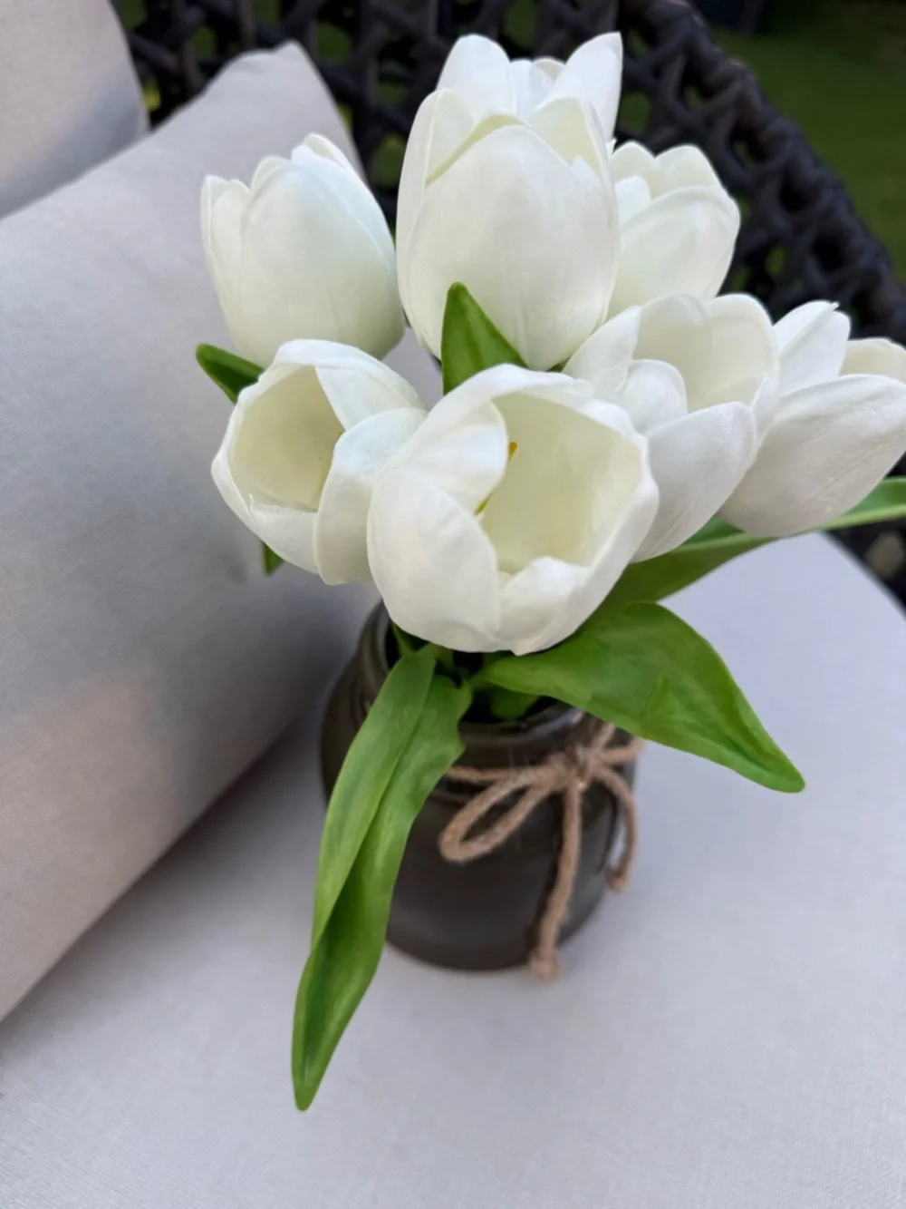 White Tulip Bouquet - NWT